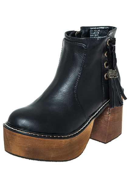Femenino Calzado Botines Botín Negro Takones Botín Negro Takones. Capellada símil cuero. RXQQOFX